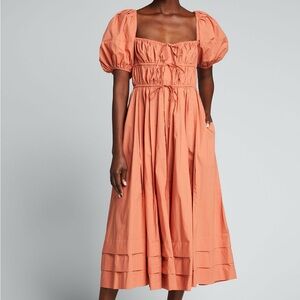 Ulla Johnson Palma Puff Sleeve A-Line Dress in Aragon